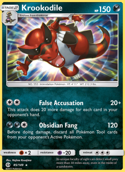 Krookodile - pokemon TCG Card