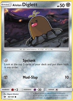 Alolan Diglett - pokemon TCG Card