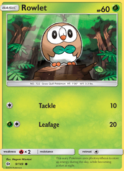 Rowlet - pokemon TCG Card