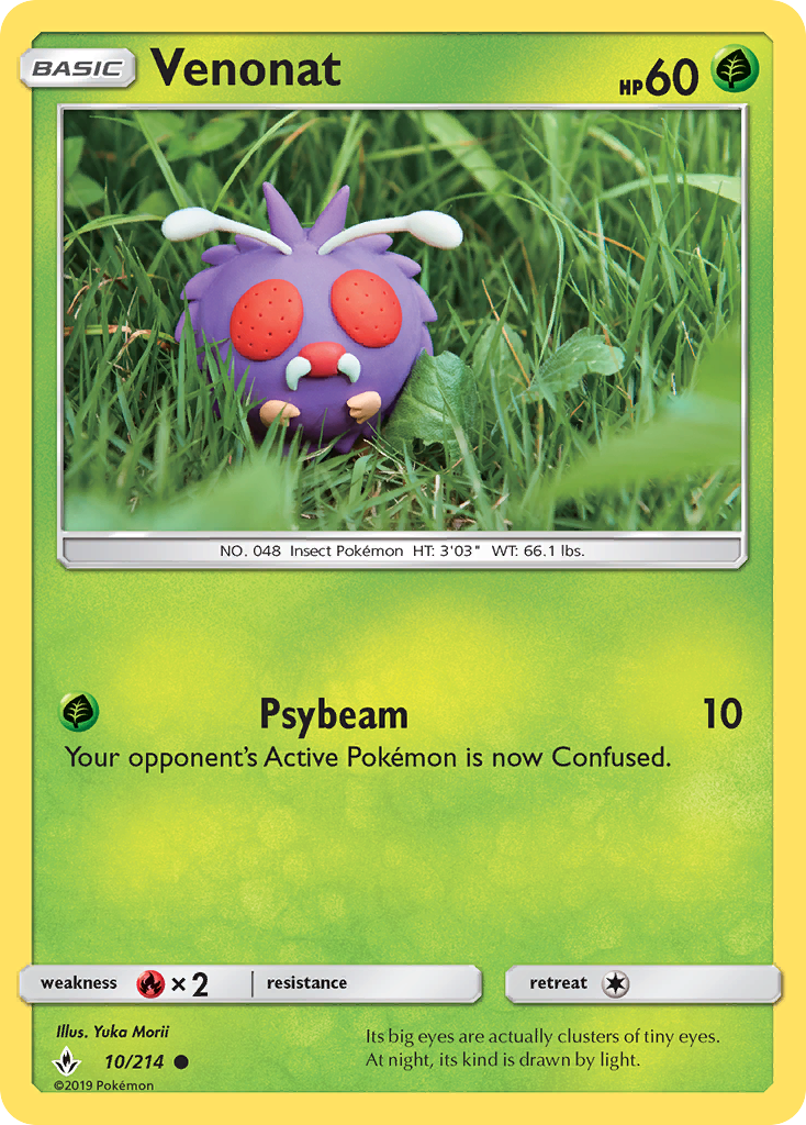 Venonat - Pokémon TCG Card