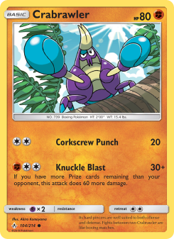 Crabrawler - pokemon TCG Card