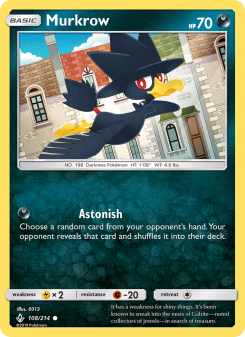 Murkrow - pokemon TCG Card