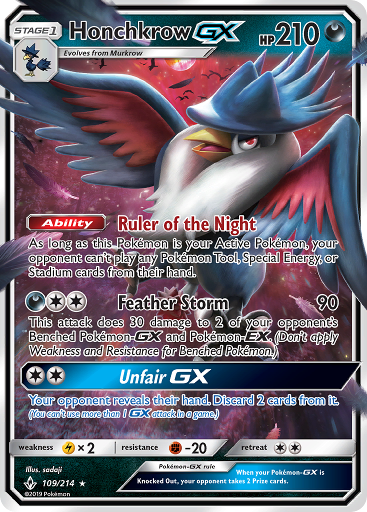 Honchkrow GX - Pokémon TCG Card