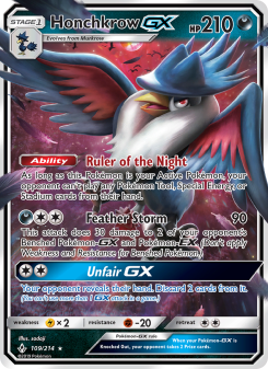 Honchkrow GX - pokemon TCG Card