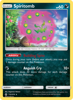 Spiritomb - pokemon TCG Card