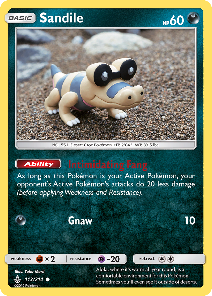 Sandile - Pokémon TCG Card