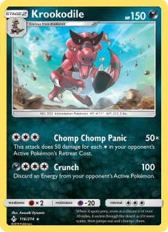 Krookodile - pokemon TCG Card