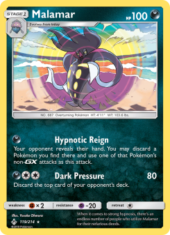 Malamar - pokemon TCG Card