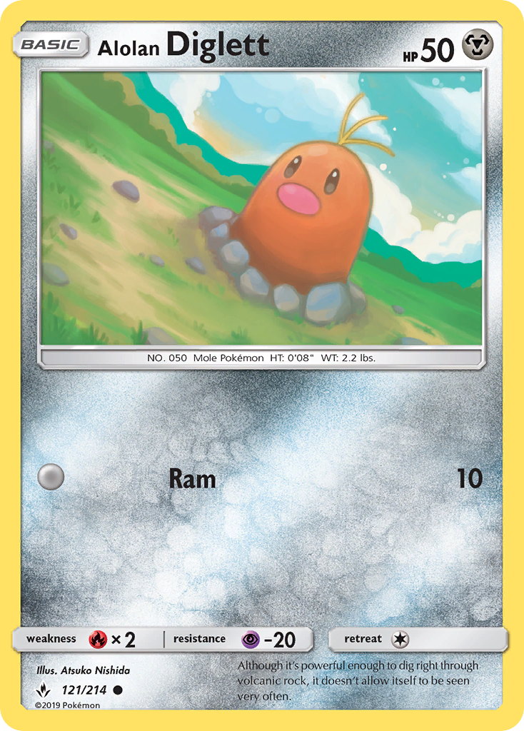 Alolan Diglett - Pokémon TCG Card