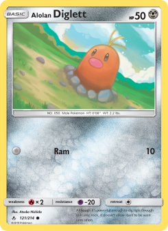 Alolan Diglett - pokemon TCG Card
