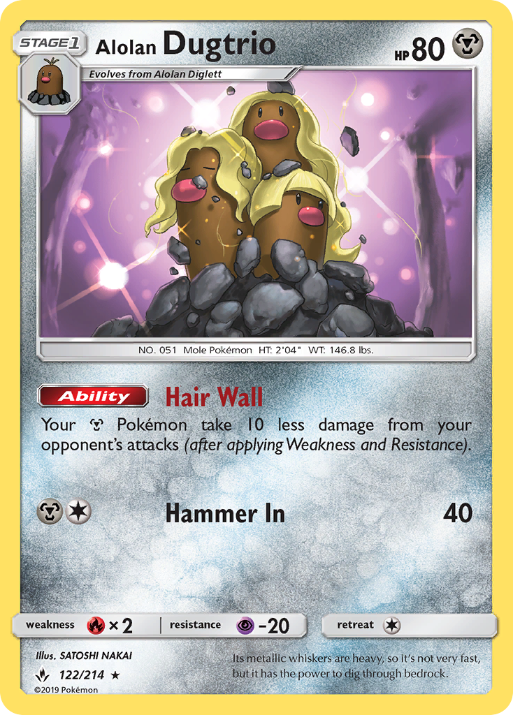 Alolan Dugtrio - Pokémon TCG Card
