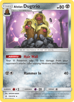 Alolan Dugtrio - pokemon TCG Card
