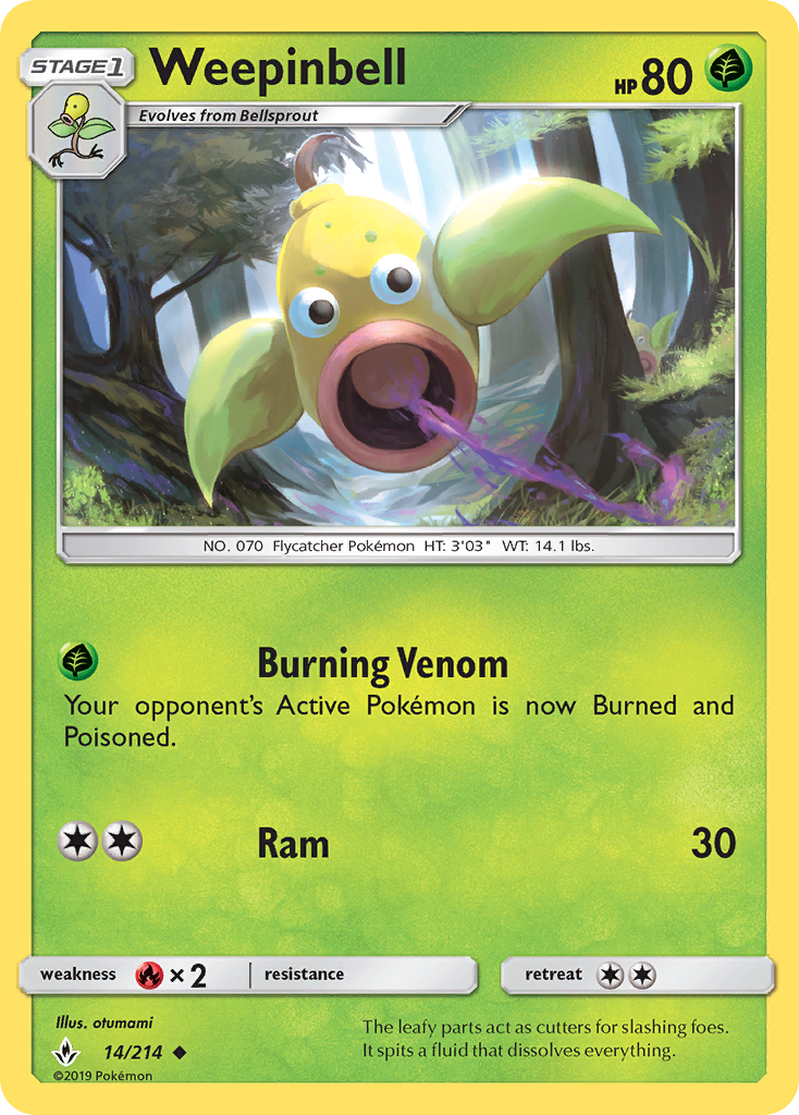 Weepinbell - Pokémon TCG Card