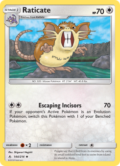Raticate - pokemon TCG Card