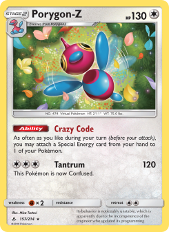 Porygon-Z - pokemon TCG Card