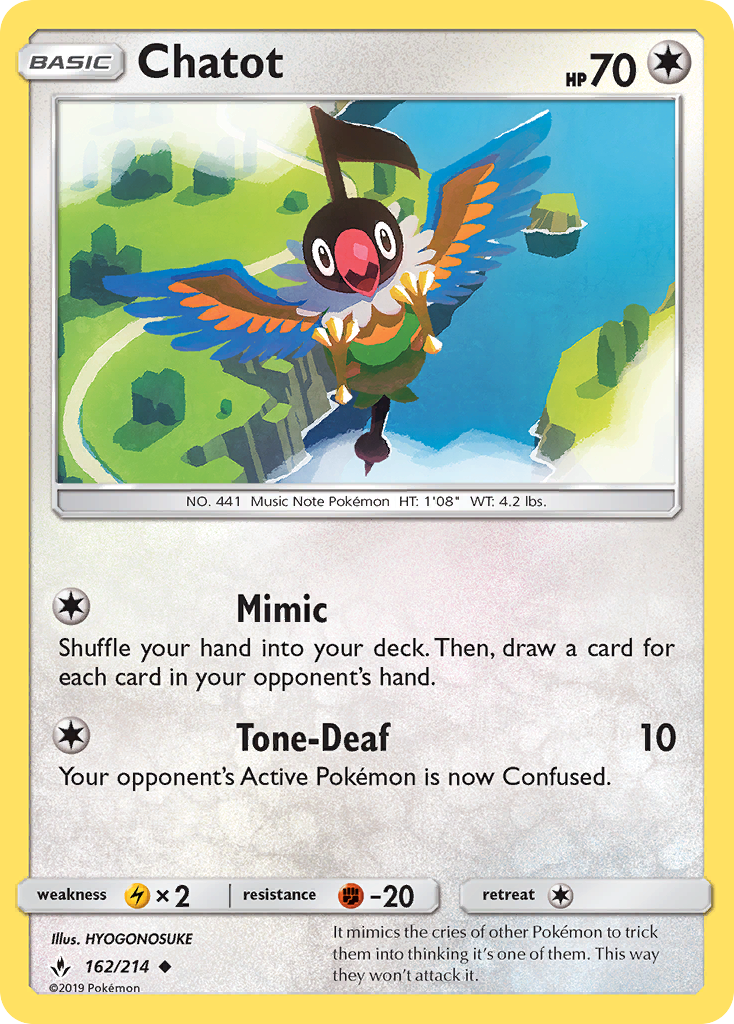 Chatot - Pokémon TCG Card