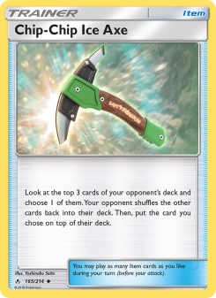 Chip-Chip Ice Axe - pokemon TCG Card