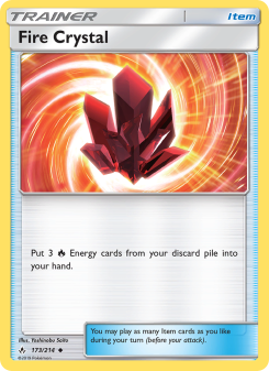 Fire Crystal - pokemon TCG Card