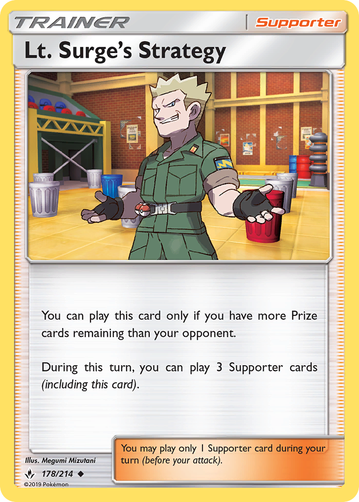 Lt. Surge’s Strategy - Pokémon TCG Card