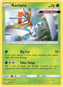 Kartana - pokemon TCG Card
