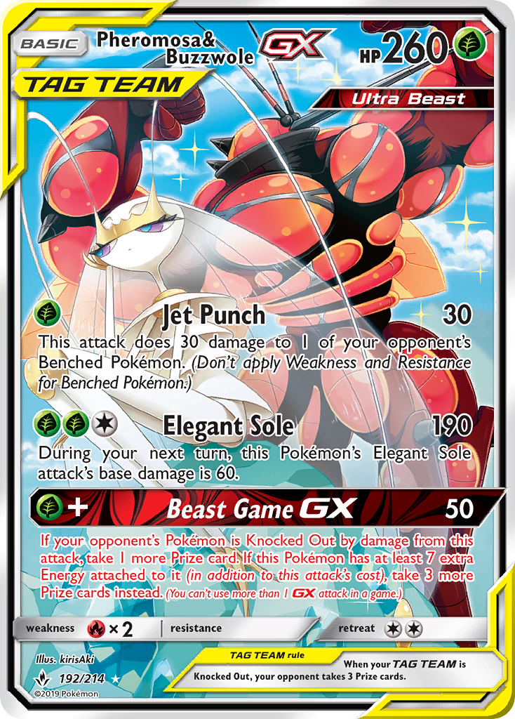 Pheromosa & Buzzwole GX - Pokémon TCG Card