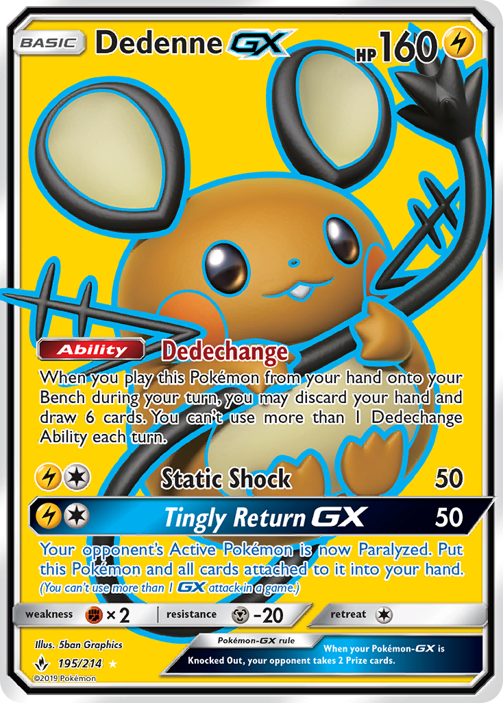 Dedenne GX - Pokémon TCG Card