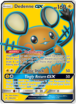 Dedenne GX - pokemon TCG Card