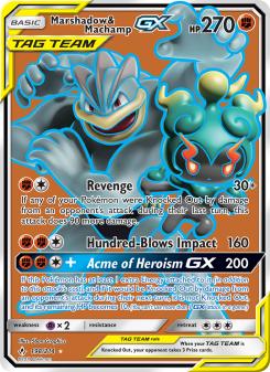 Marshadow & Machamp GX - pokemon TCG Card