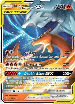 Reshiram & Charizard GX - pokemon TCG Card