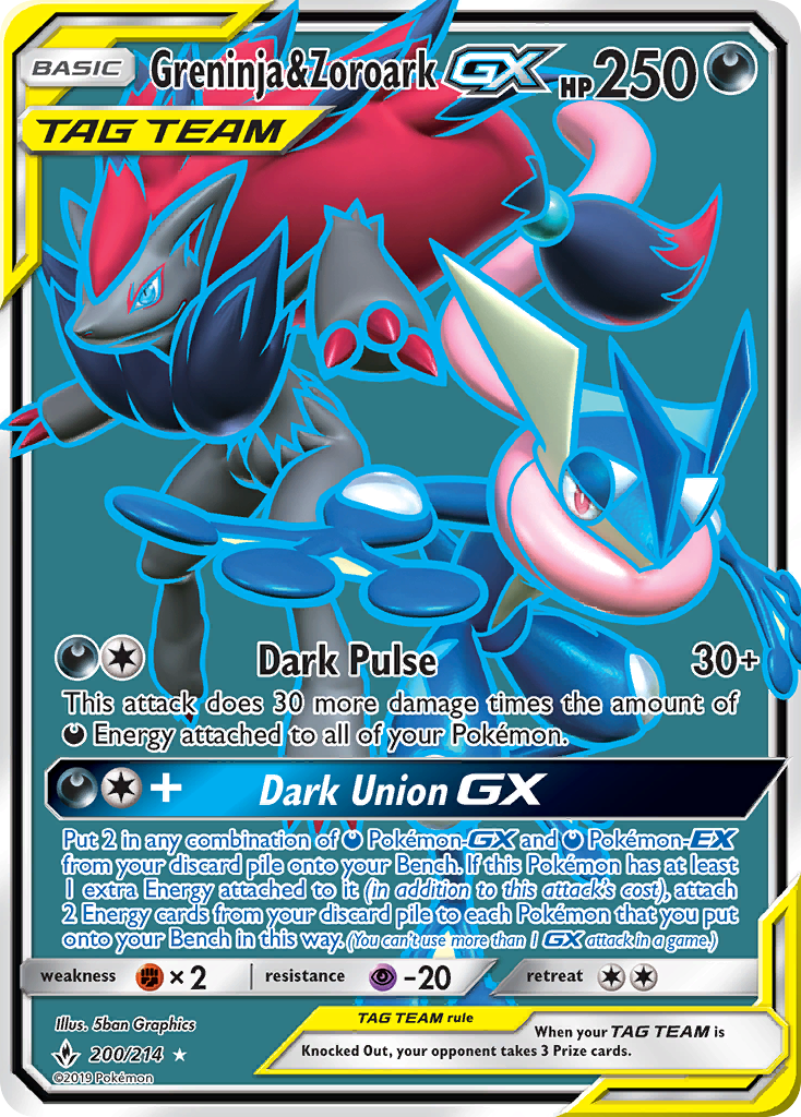 Greninja & Zoroark GX - Pokémon TCG Card