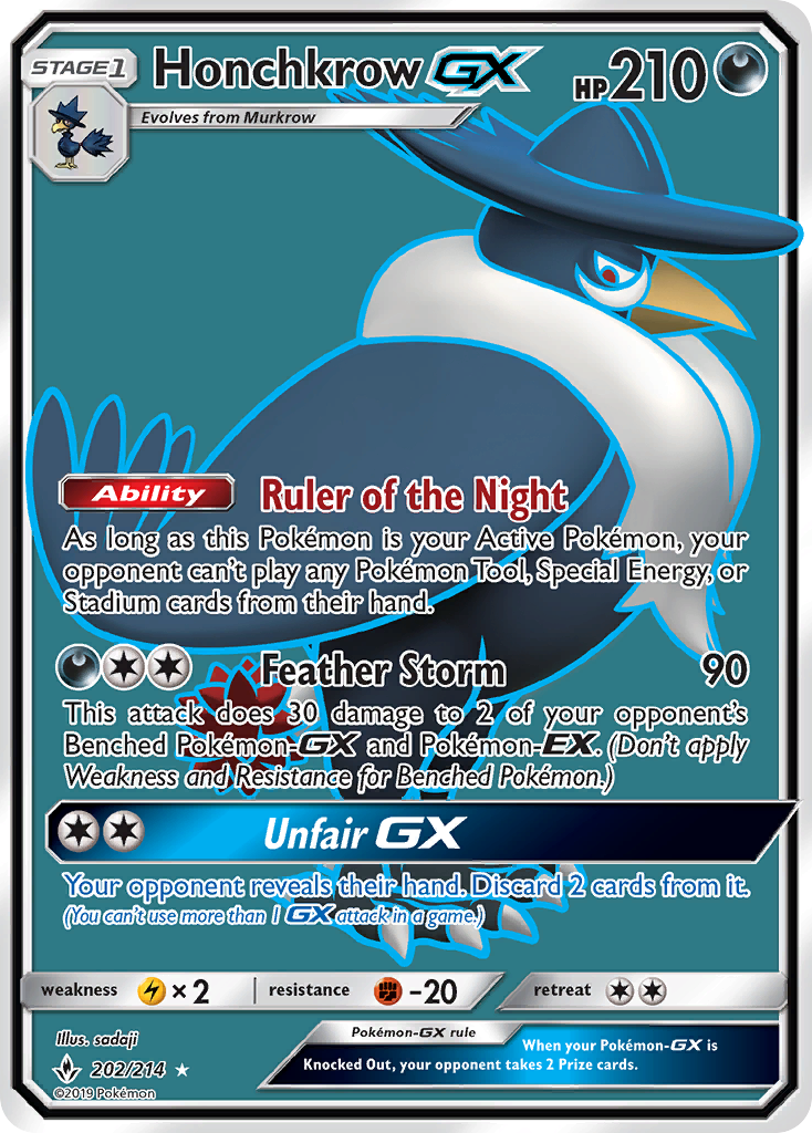 Honchkrow GX - Pokémon TCG Card