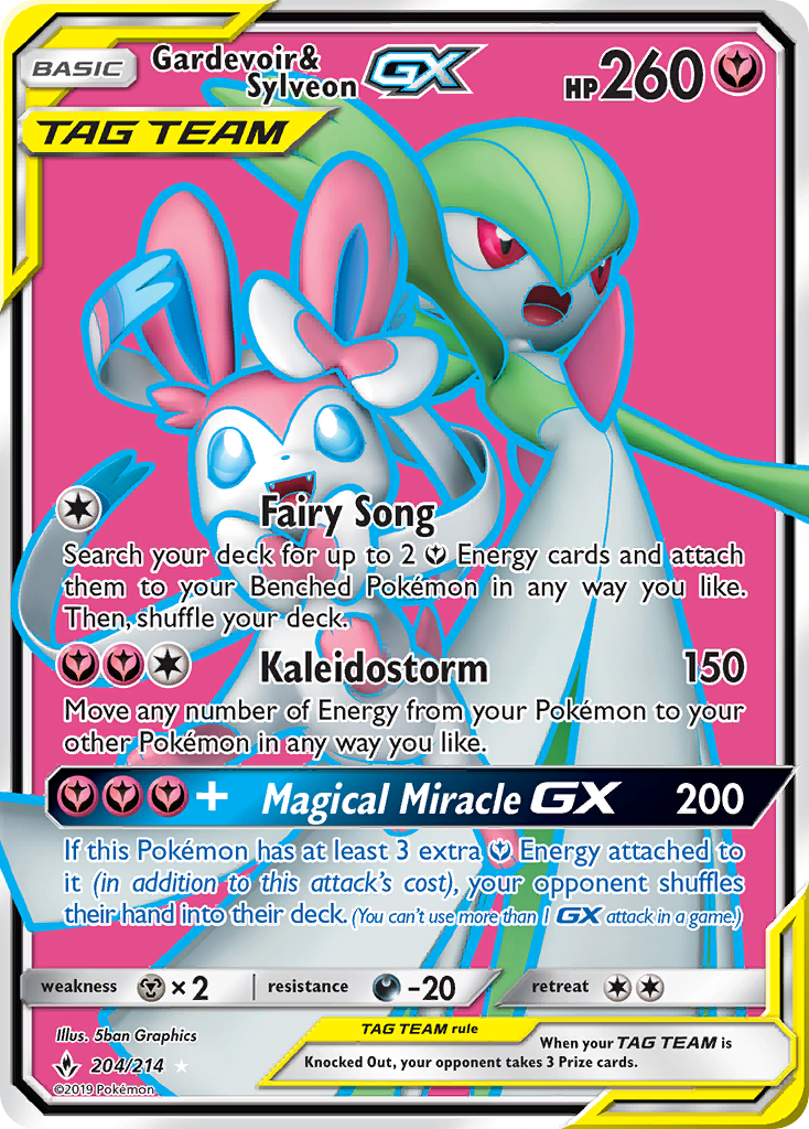 Gardevoir & Sylveon GX - Pokémon TCG Card