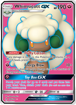 Whimsicott GX - pokemon TCG Card
