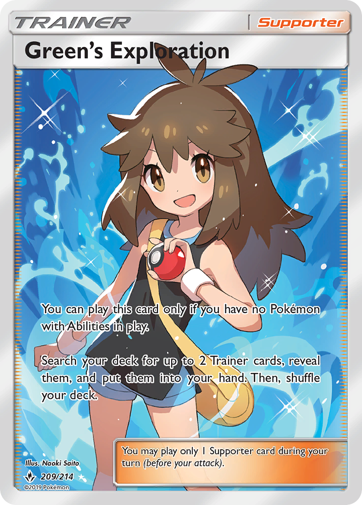 Green’s Exploration - Pokémon TCG Card