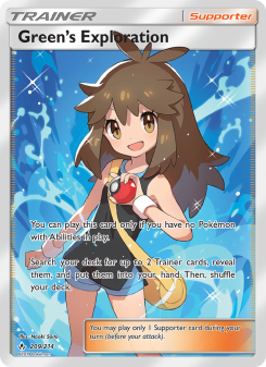 Green’s Exploration - pokemon TCG Card