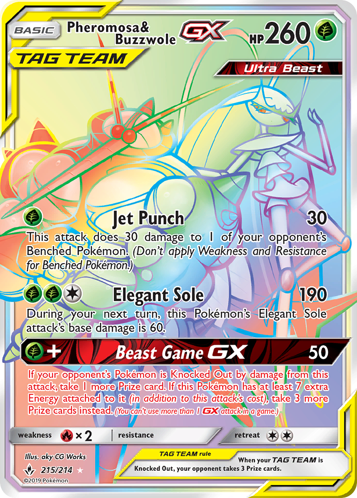 Pheromosa & Buzzwole GX - Pokémon TCG Card