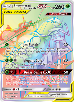 Pheromosa & Buzzwole GX - pokemon TCG Card