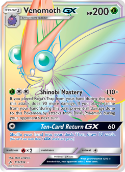Venomoth GX - pokemon TCG Card