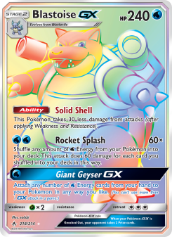 Blastoise GX - pokemon TCG Card