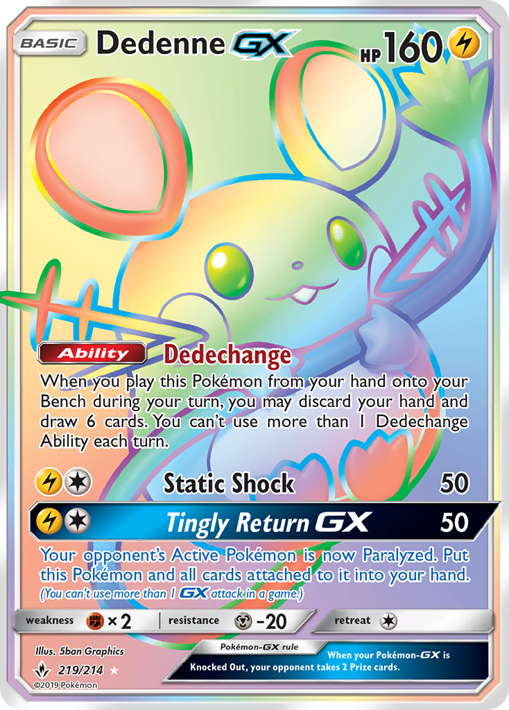 Dedenne GX - Pokémon TCG Card