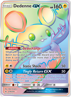 Dedenne GX - pokemon TCG Card