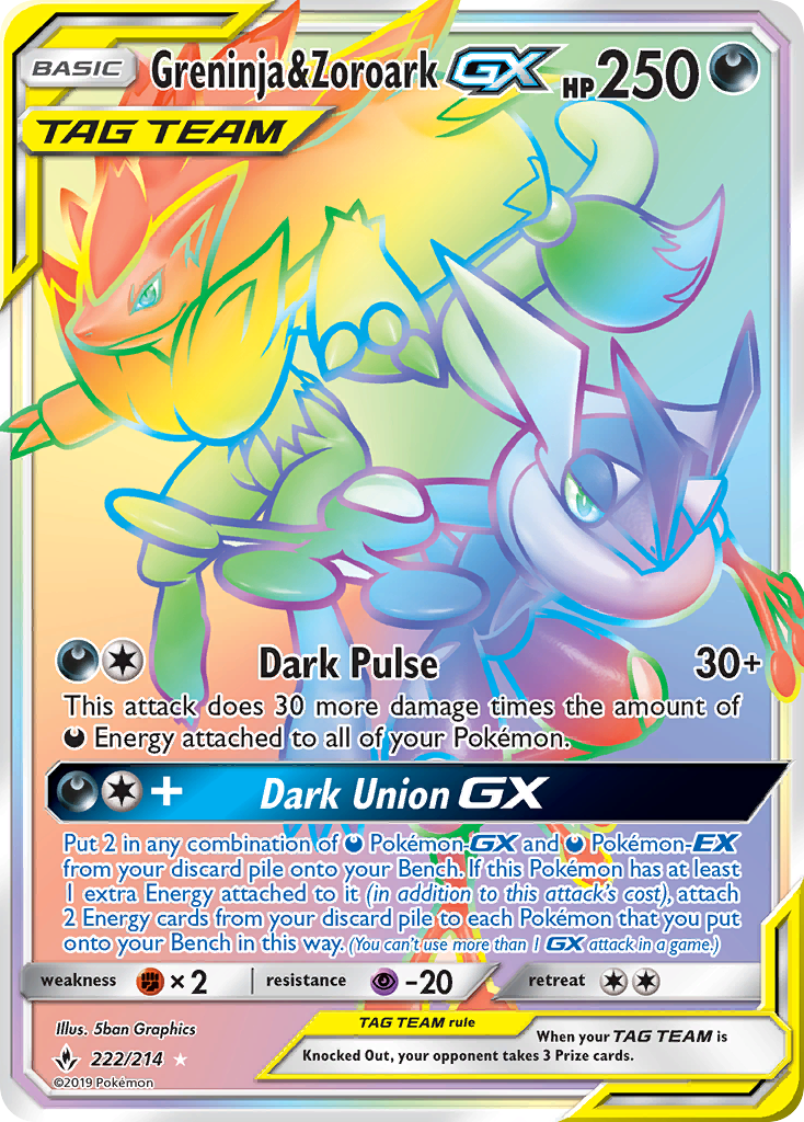 Greninja & Zoroark GX - Pokémon TCG Card