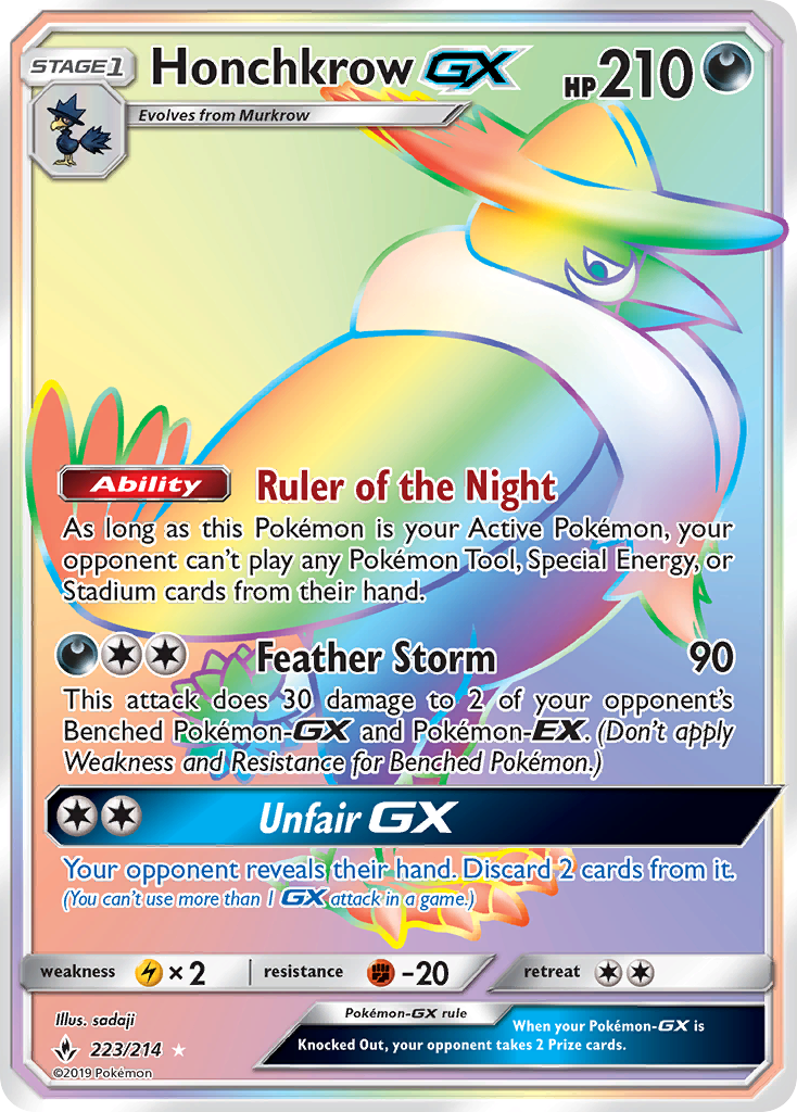 Honchkrow GX - Pokémon TCG Card