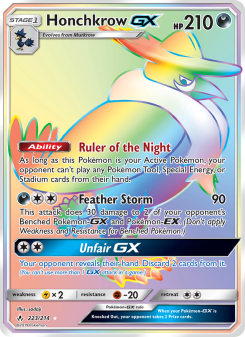 Honchkrow GX - pokemon TCG Card