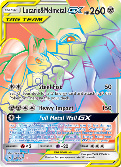 Lucario & Melmetal GX - pokemon TCG Card