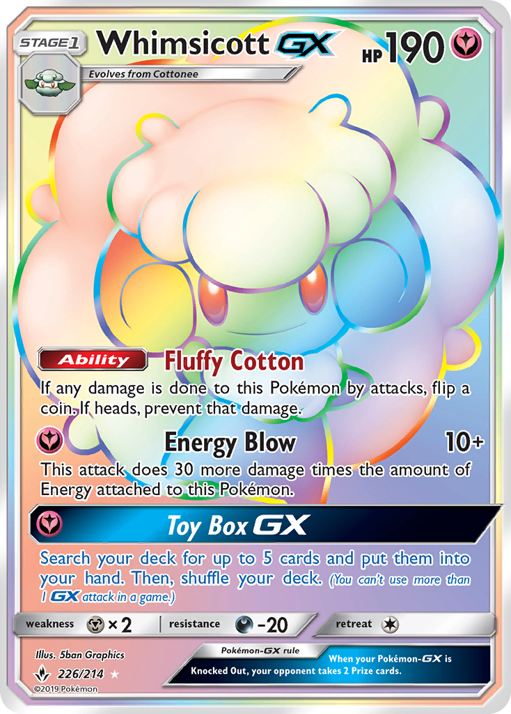 Whimsicott GX - Pokémon TCG Card