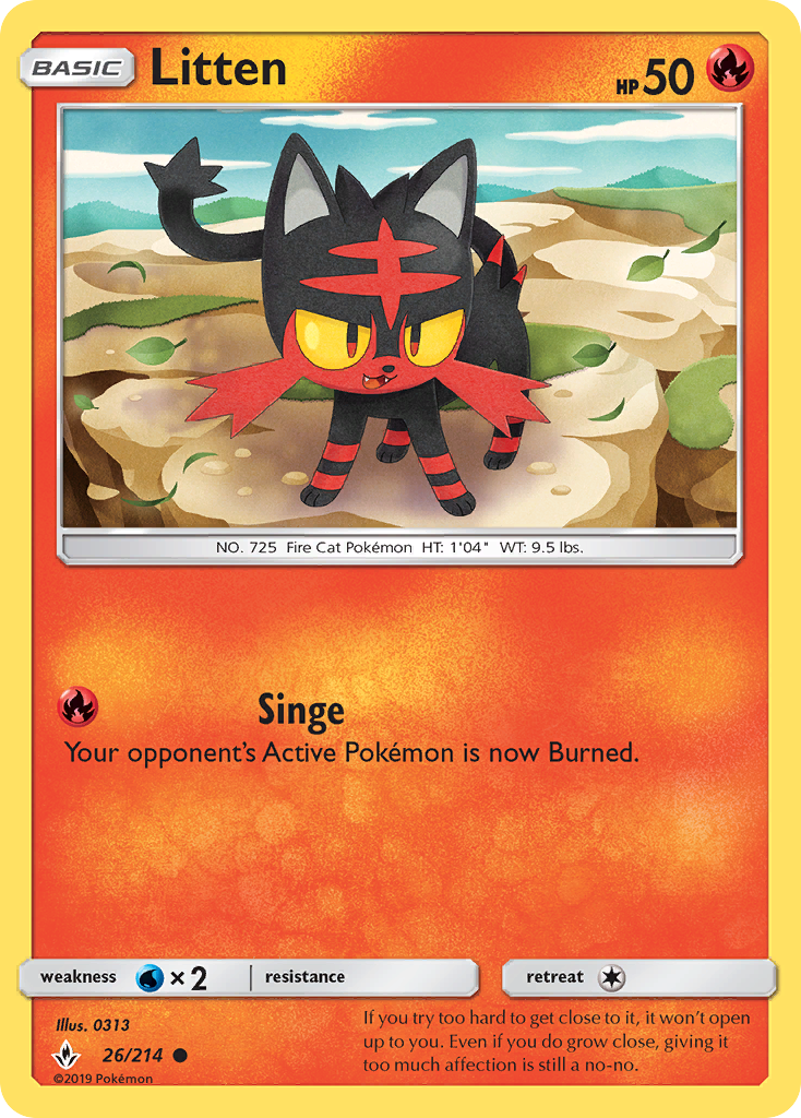 Litten - Pokémon TCG Card