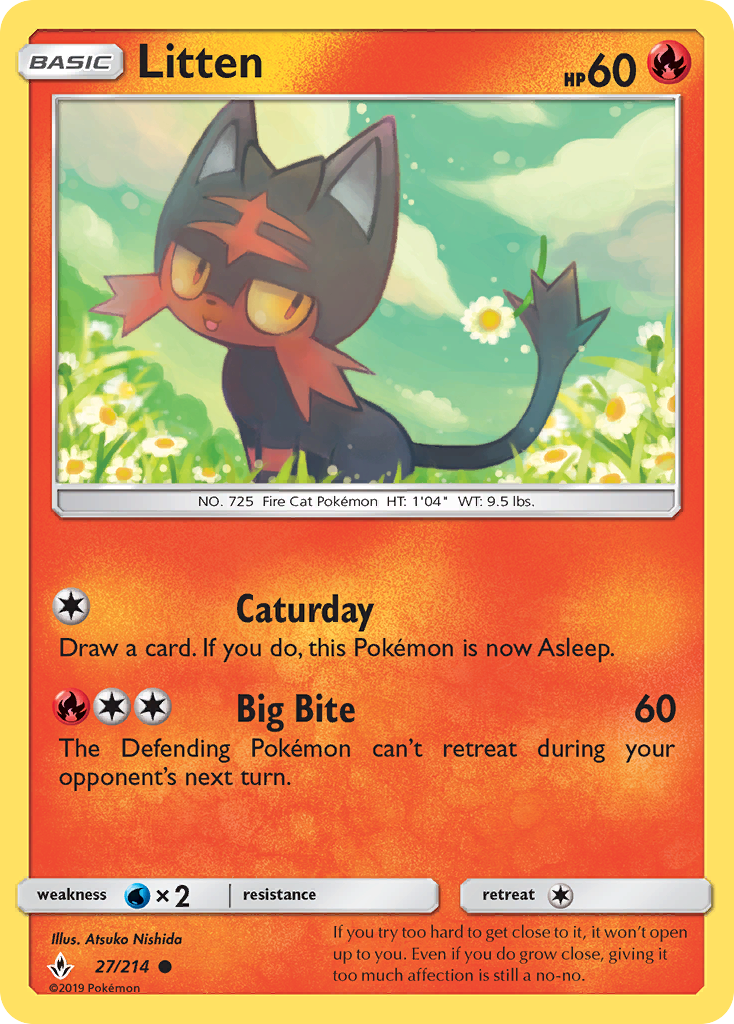 Litten - Pokémon TCG Card