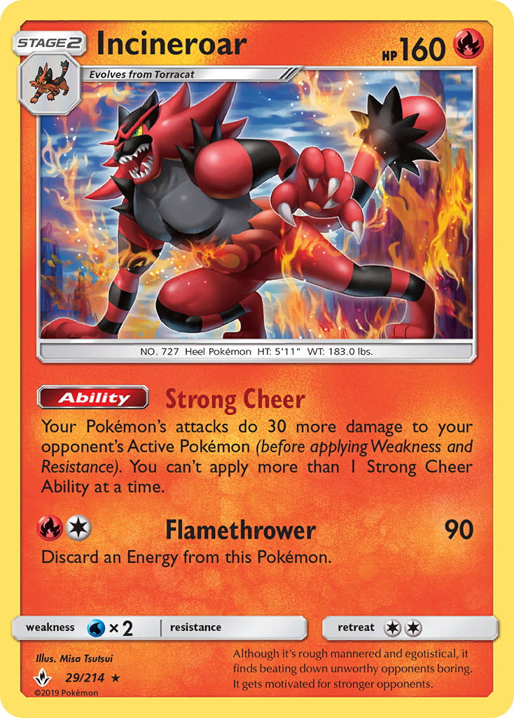 Incineroar - Pokémon TCG Card
