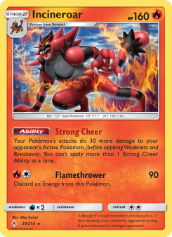 Incineroar - pokemon TCG Card